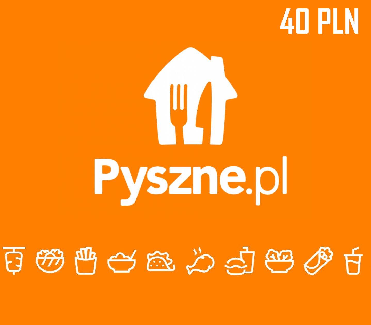 

Pyszne.pl 40 PLN Gift Card PL