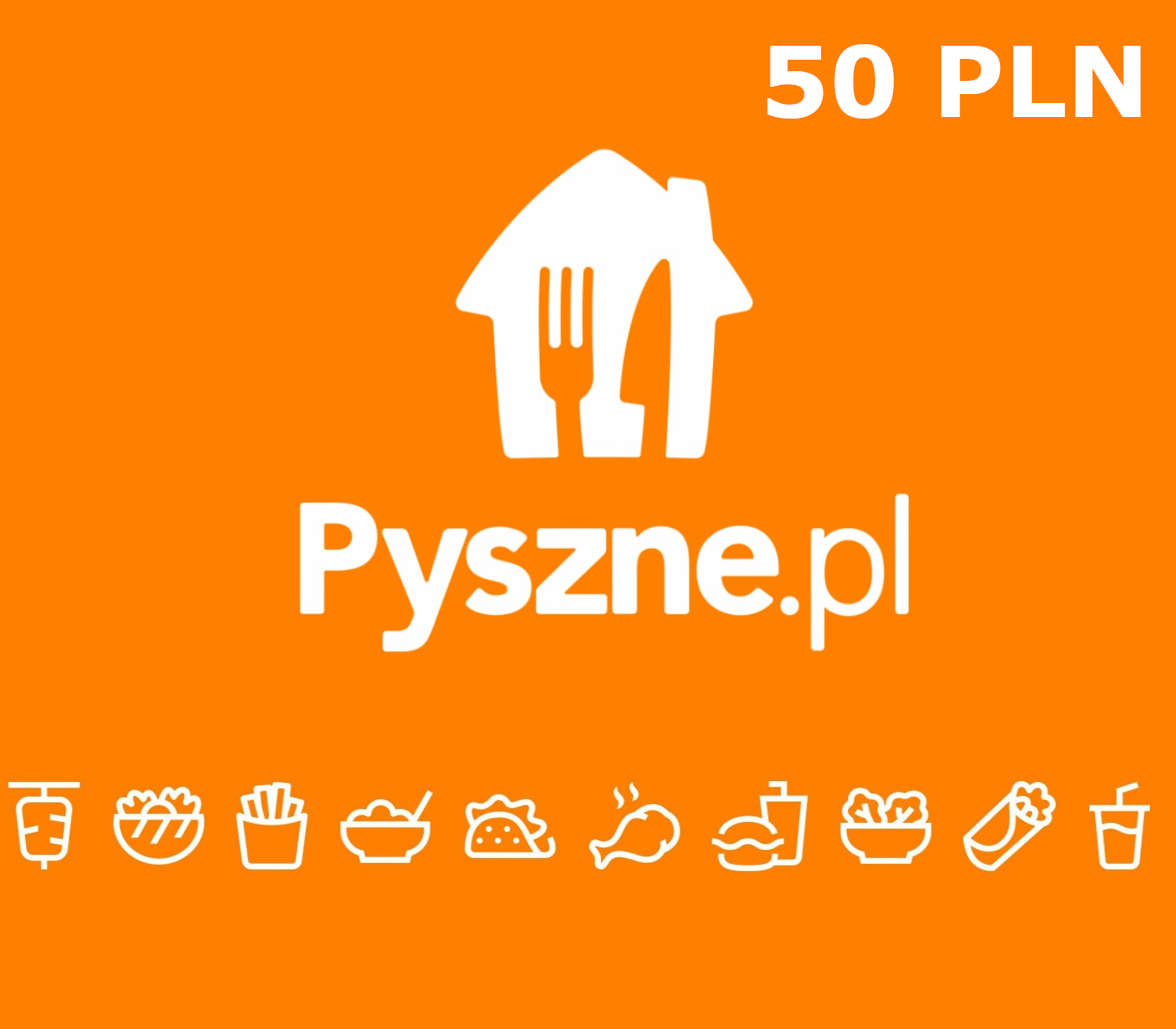 

Pyszne.pl 50 PLN Gift Card PL