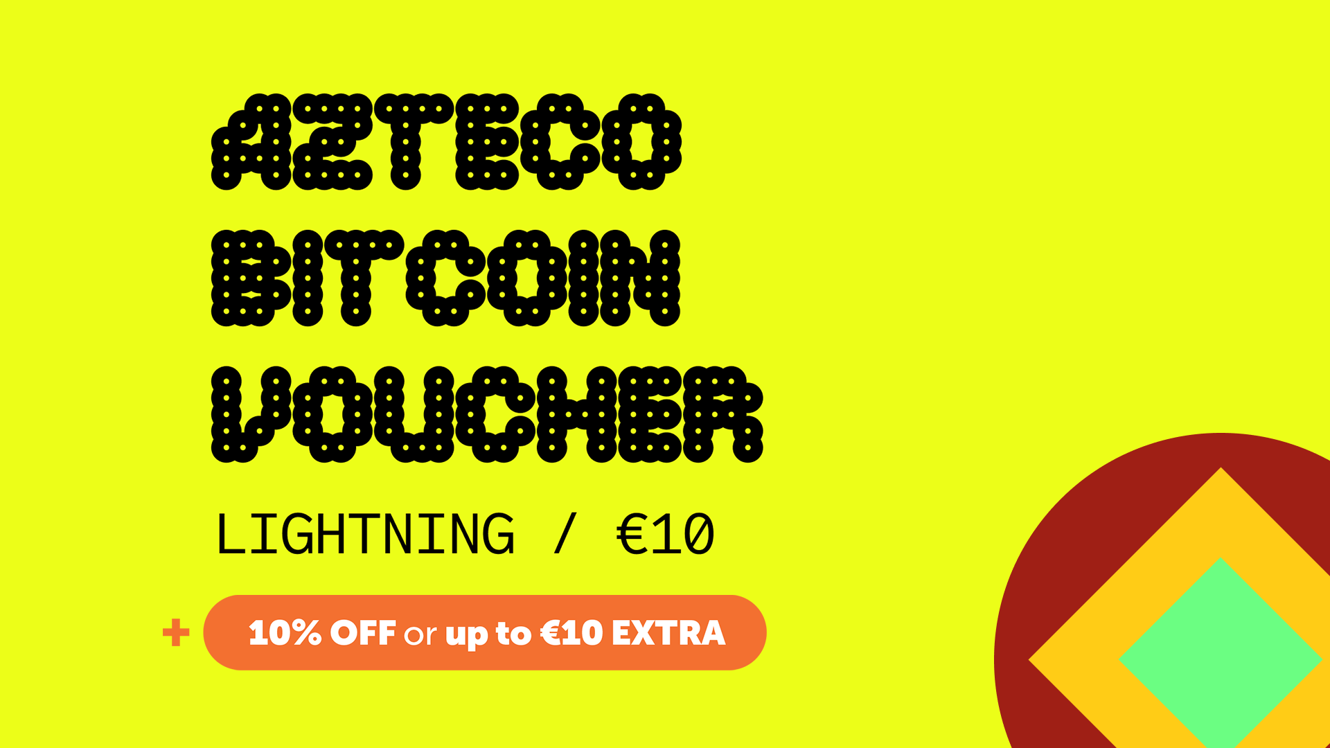 Limited Azteco Bitcoin Lighting €10 Voucher