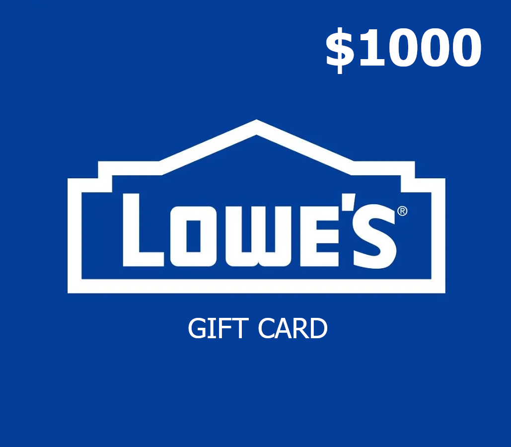 

Lowe's $1000 Gift Card US