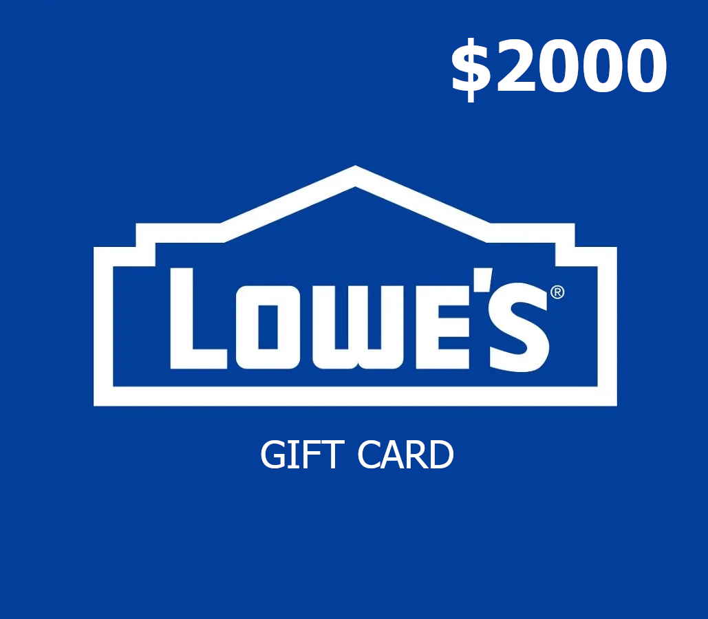 Lowe's $2000 Gift Card US