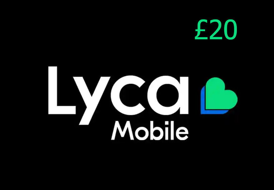 Lyca Mobile £20 Gift Card UK