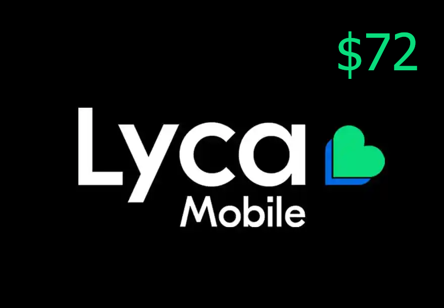 Lyca Mobile $72 Mobile Top-up US