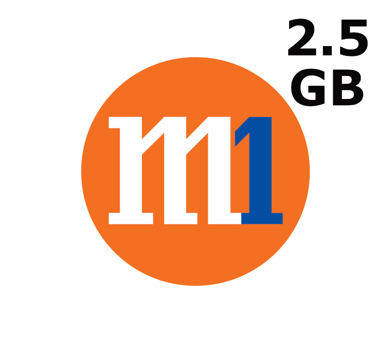 

M1 2.5 GB Data Mobile Top-up SG