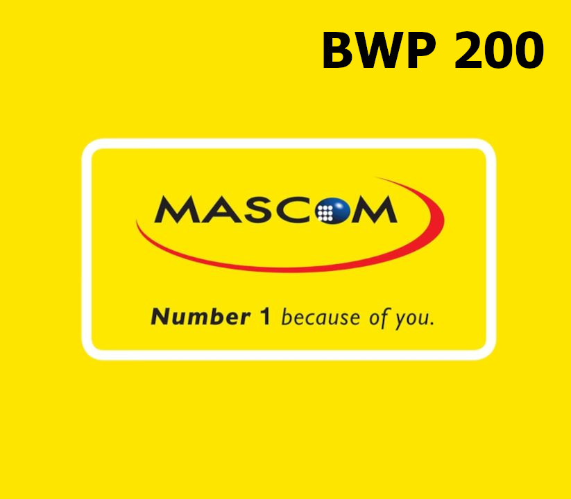 

Mascom 200 BWP Mobile Top-up BW