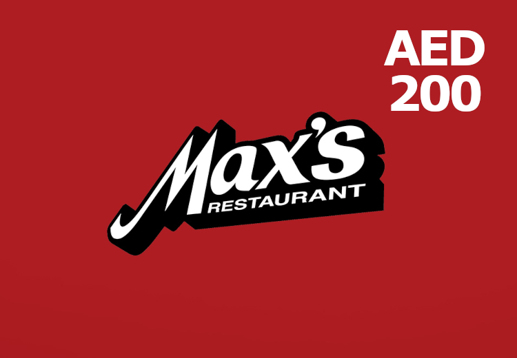 Maxs Restaurant 200 AED Gift Card AE