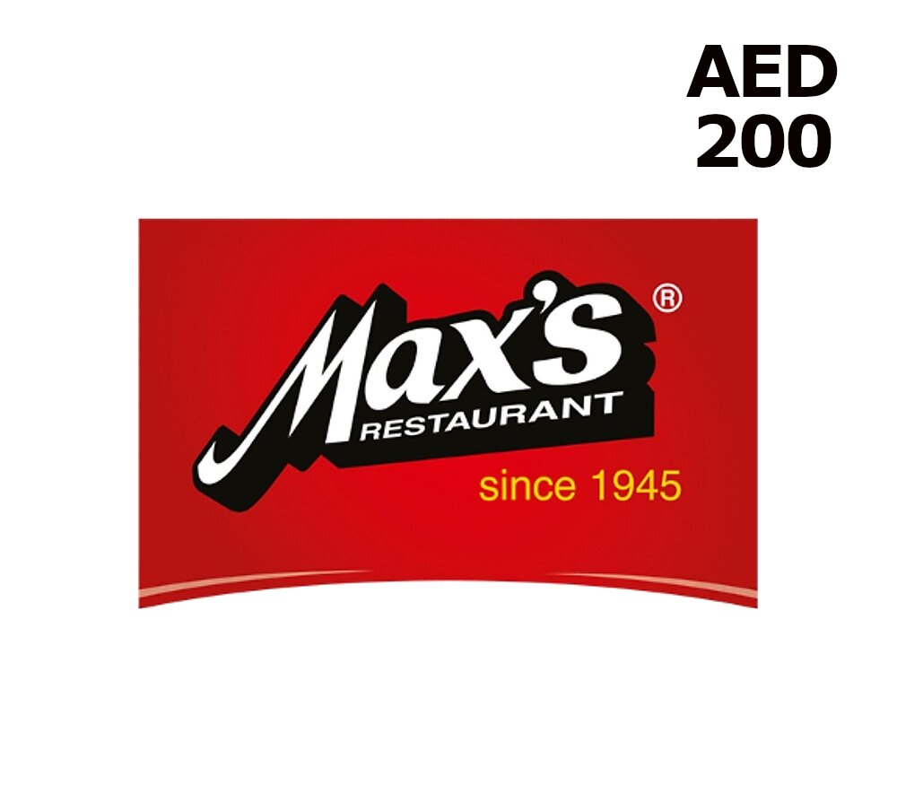 

Max's Restaurant 200 AED Gift Card AE