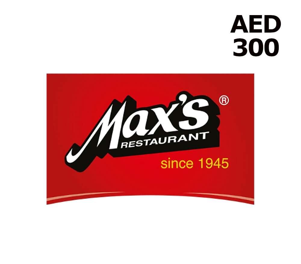 

Max's Restaurant 300 AED Gift Card AE