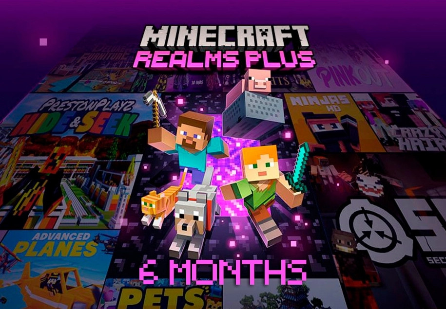 Minecraft Realms Plus 6-Month Subscription XBOX One / Xbox Series X,S / Windows 10 CD Key