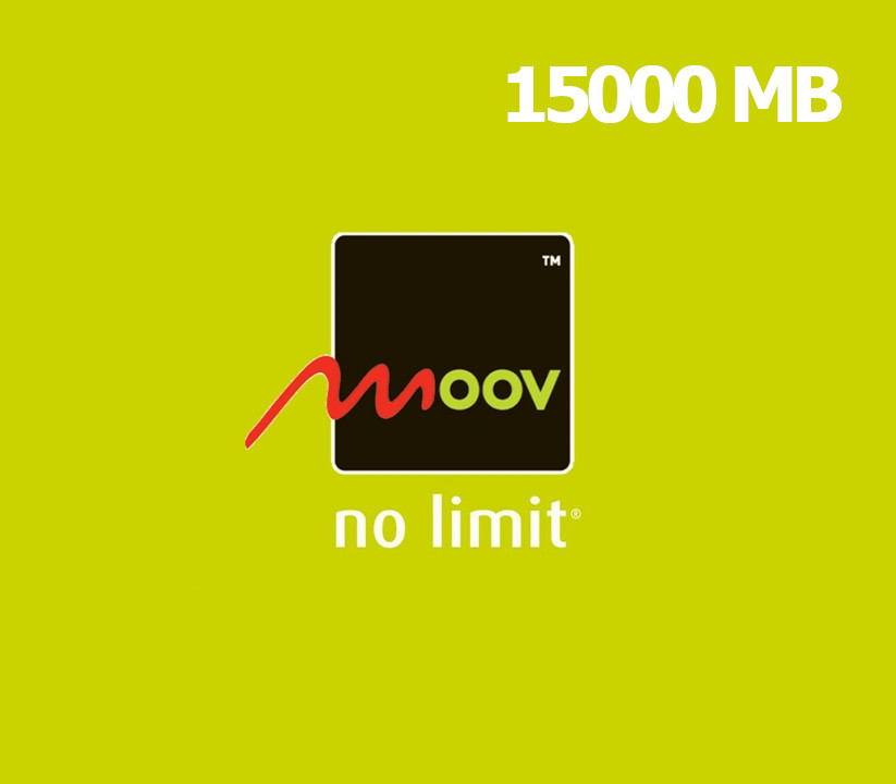 Moov 15000 MB Data Mobile Top-up BJ