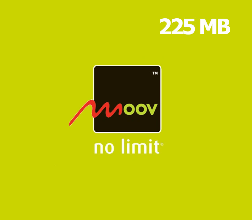 

Moov 225 MB Data Mobile Top-up BJ