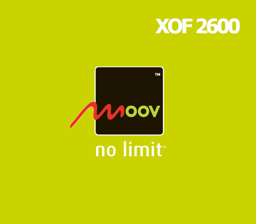 

Moov 2600 XOF Mobile Top-up BJ