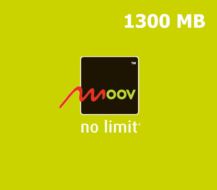 Moov 1300 MB Data Mobile Top-up CI