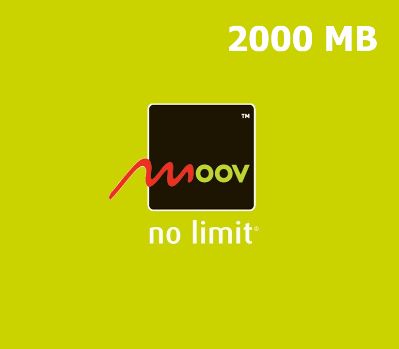 

Moov 2000 MB Data Mobile Top-up BJ