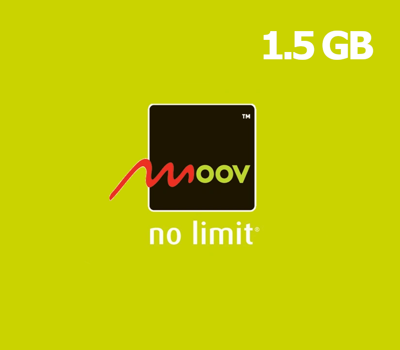 

Moov 1.5 GB Data Mobile Top-up TD (Valid for 1 day)