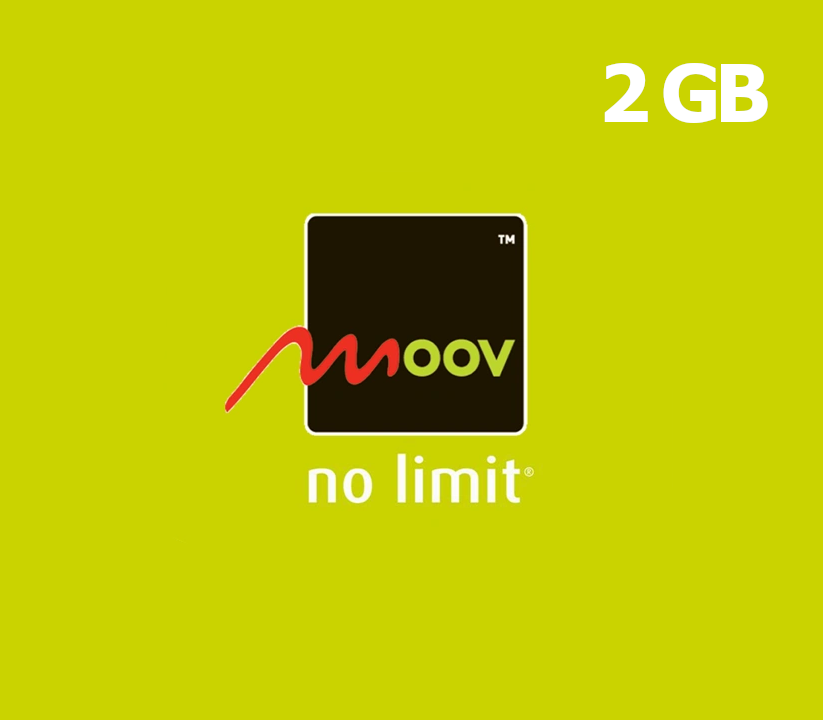 

Moov 2 GB Data Mobile Top-up TD (Valid for 2 days)