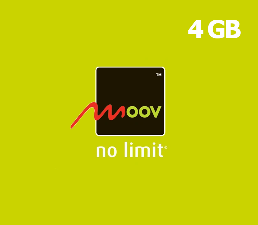 

Moov 4 GB Data Mobile Top-up TD (Valid for 7 days)