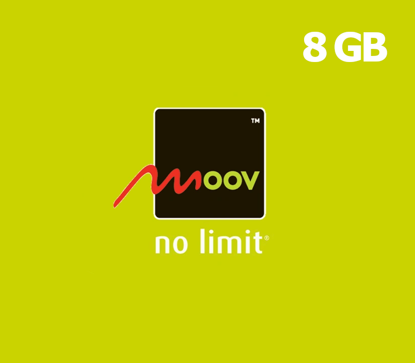 

Moov 8 GB Data Mobile Top-up TD