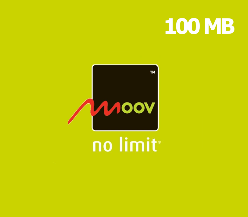 

Moov 100 MB Data Mobile Top-up TD