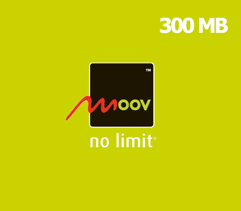 

Moov 300 MB Data Mobile Top-up TD