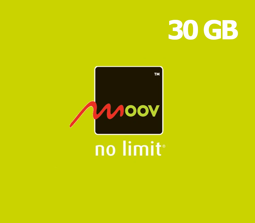 

Moov 30 GB Data Mobile Top-up TG