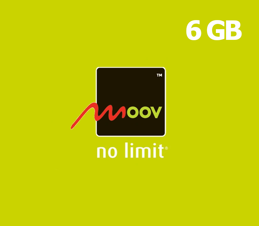 

Moov 6 GB Data Mobile Top-up TG (Valid for 10 days)