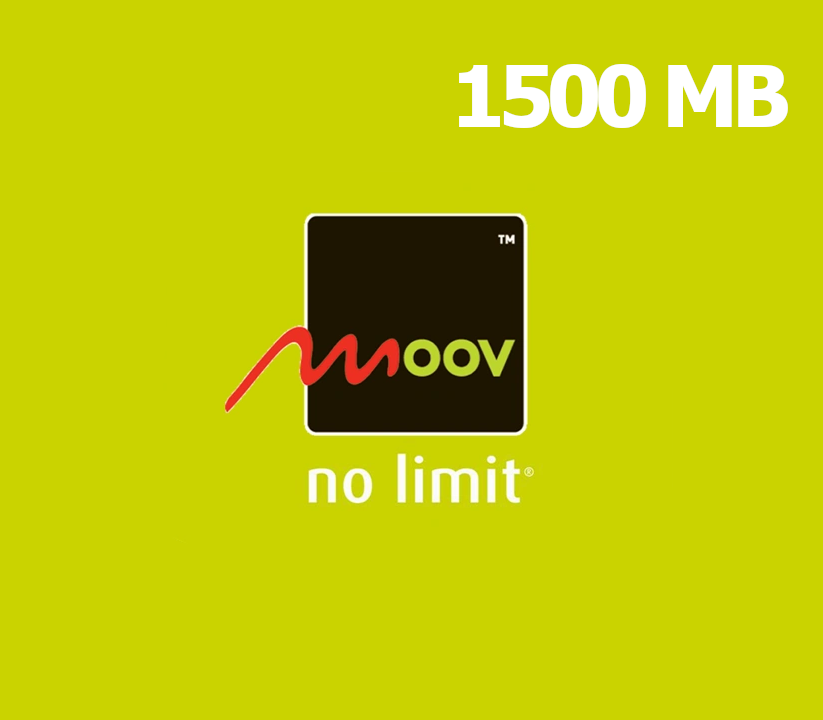 

Moov 1500 MB Data Mobile Top-up TG