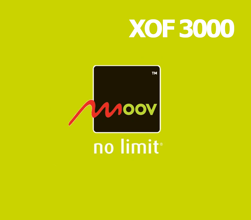 

Moov 3000 XOF Mobile Top-up TG