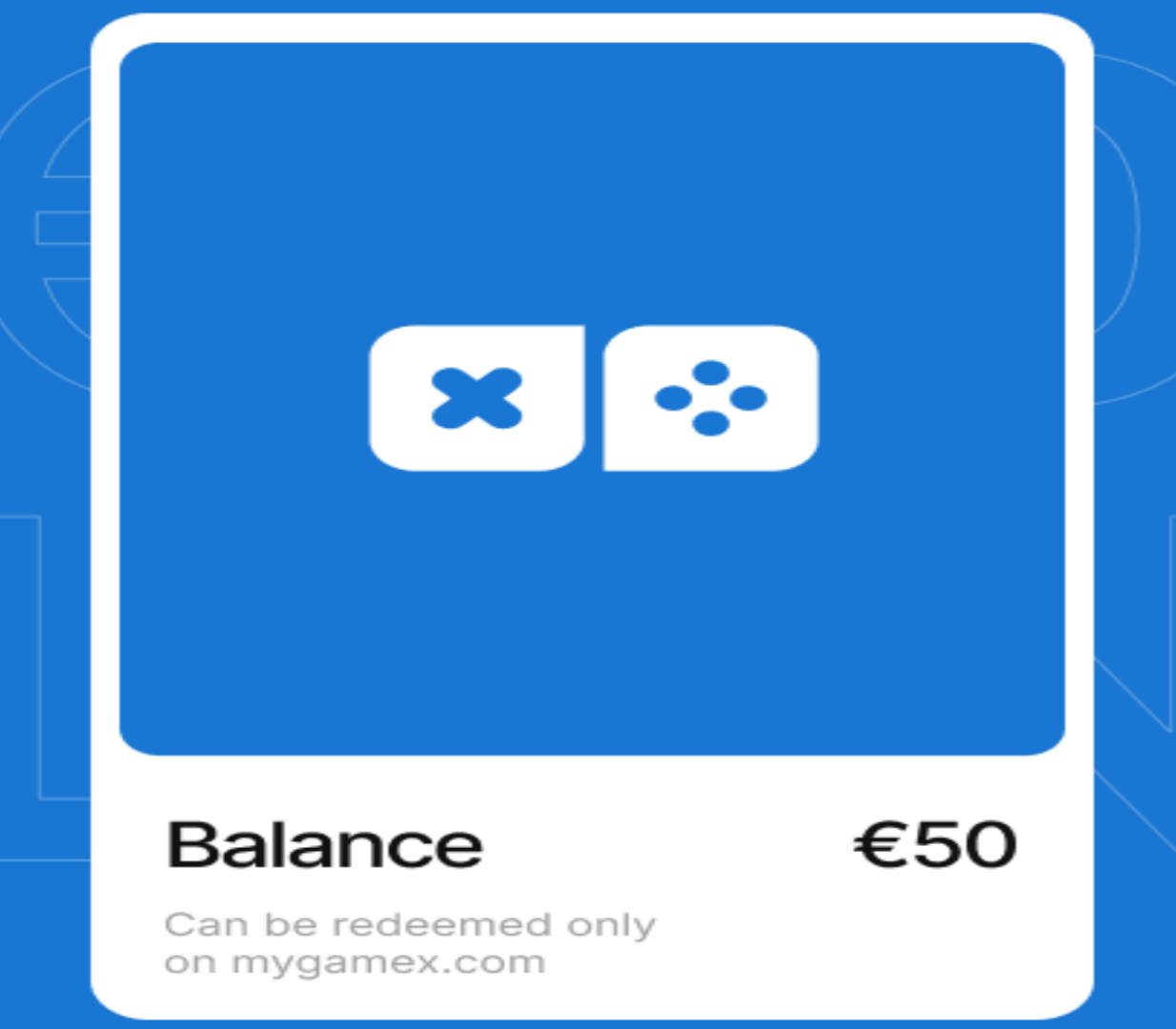 

MyGameX €50 Balance Gift Card