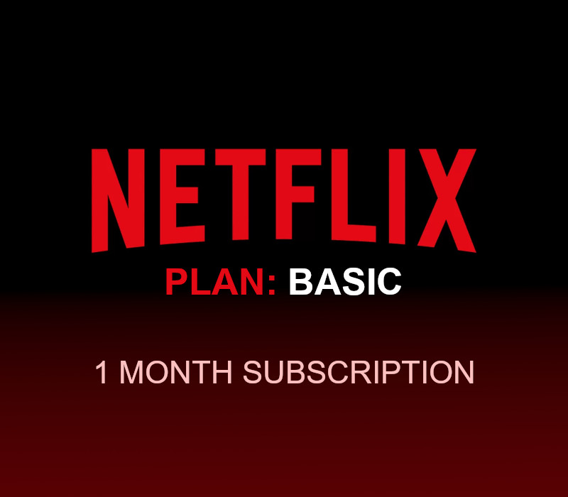 Netflix - 1 month Basic Plan Subscription ACCOUNT