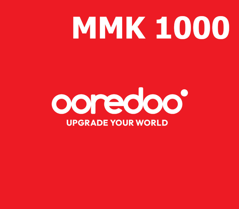 Ooredoo 1000 MMK Mobile Top-up MM