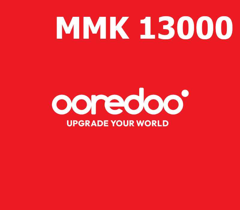 

Ooredoo 13000 MMK Mobile Top-up MM