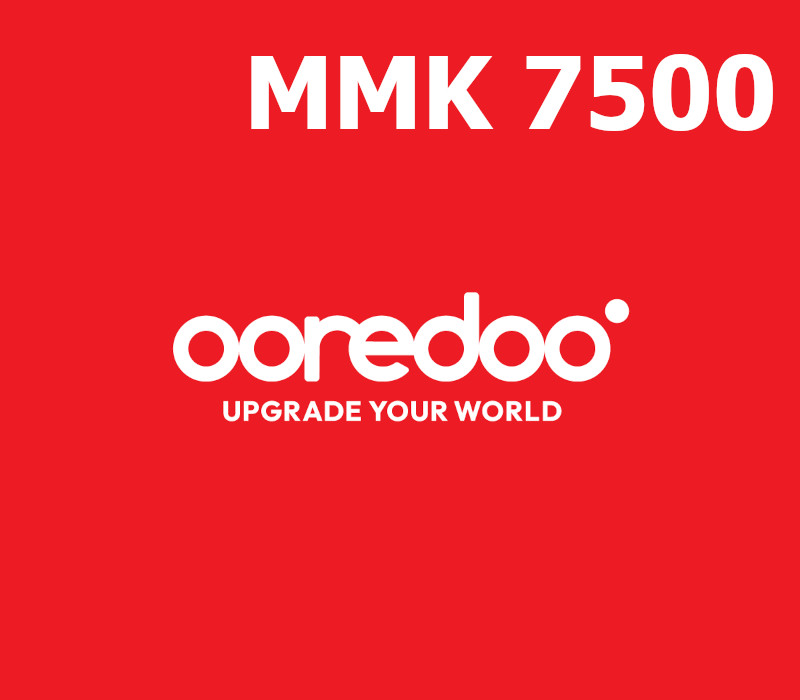 

Ooredoo 7500 MMK Mobile Top-up MM