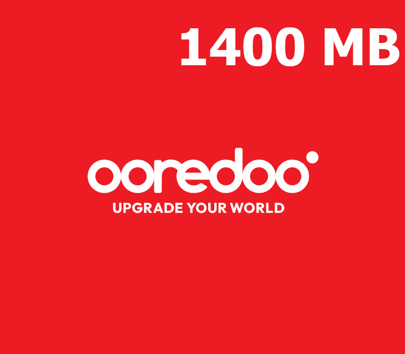 

Ooredoo 1400 MB Data Mobile Top-up MM