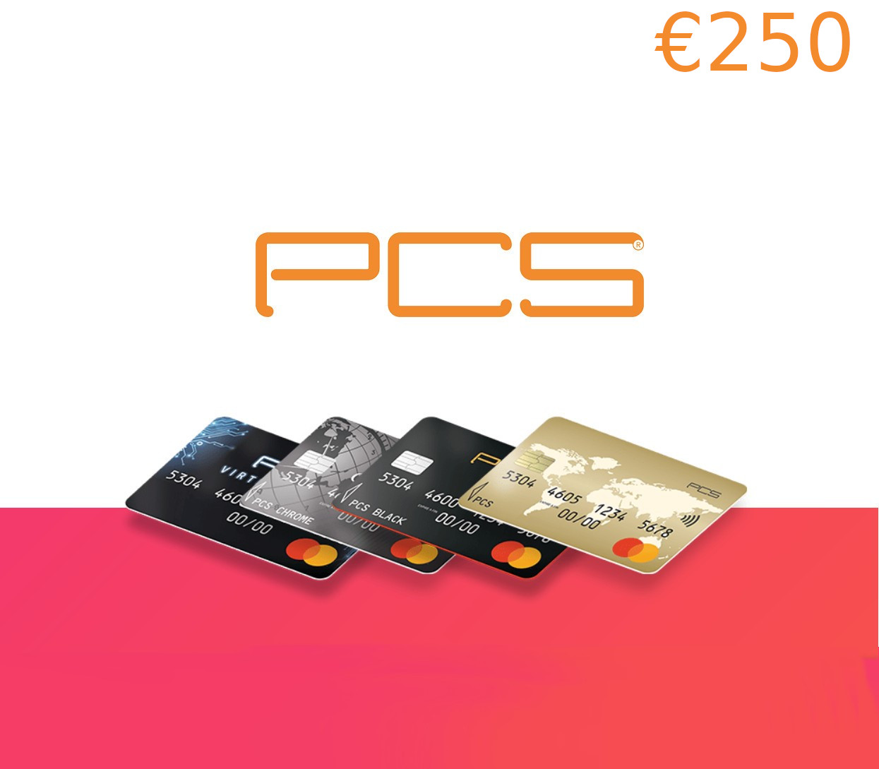 

PCS Mastercard Recharge €250 EU