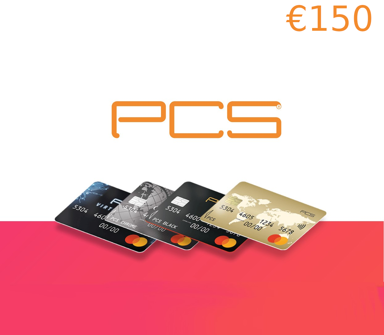 

PCS Mastercard Recharge €150 EU