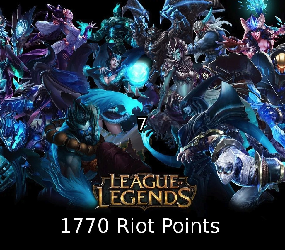 

League of Legends 1770 RP Prepaid Card TR