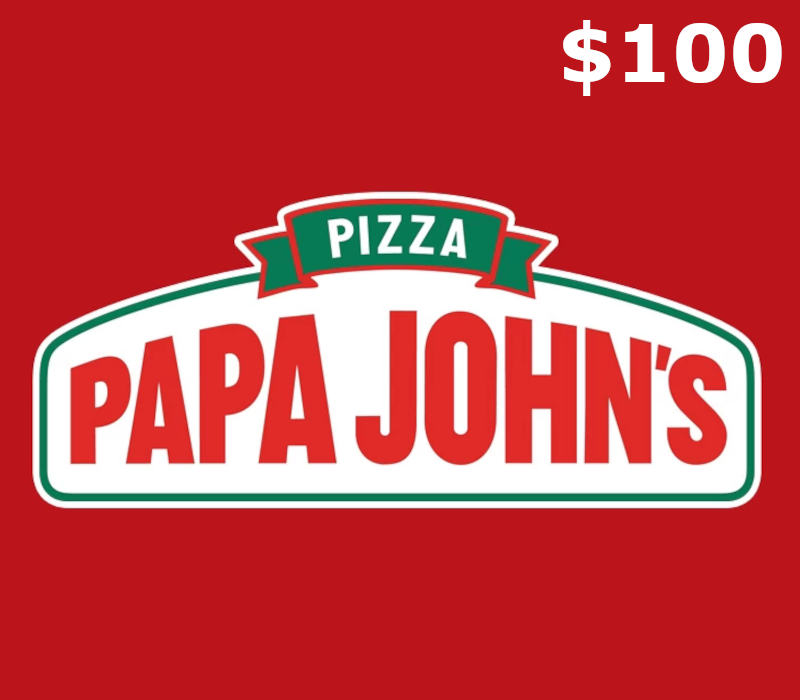 

Papa John's $100 Gift Card US