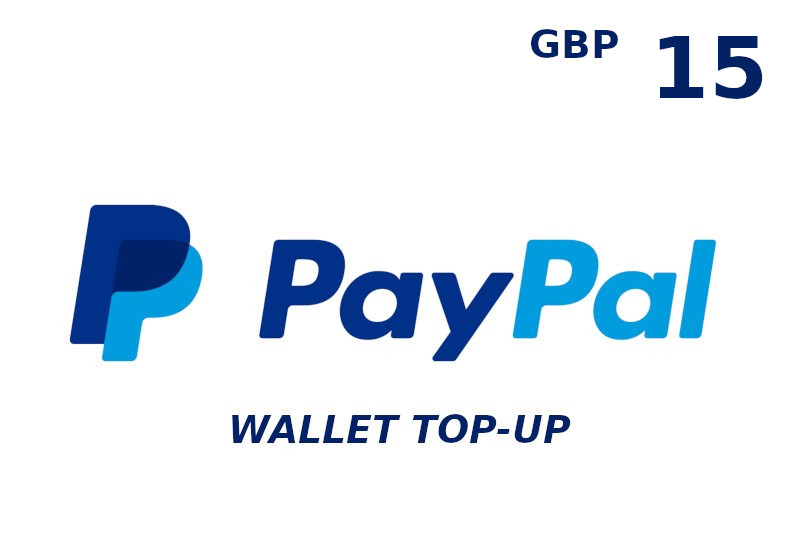 PayPal Wallet 15 GBP Top Up