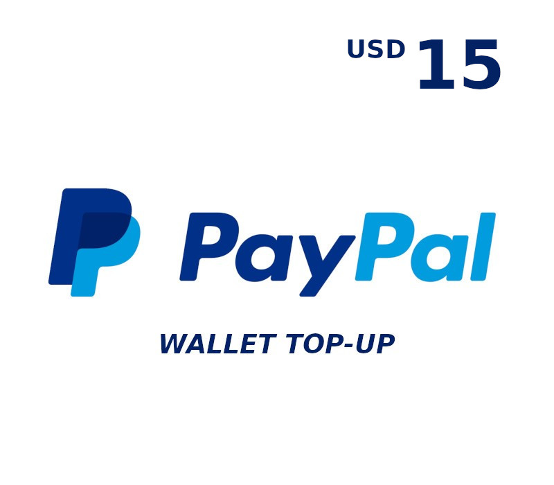 

PayPal Wallet 15 USD Top Up