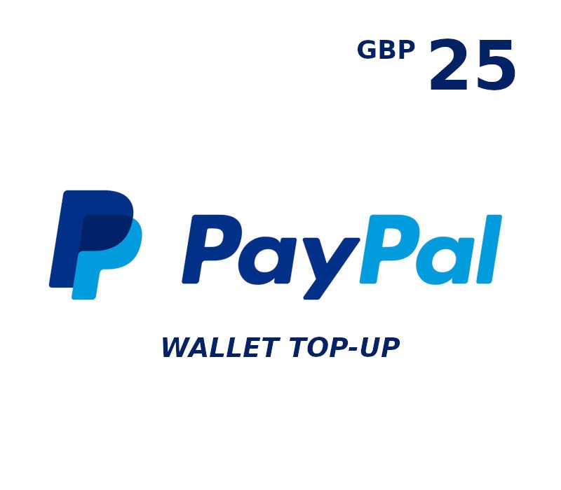 PayPal Wallet 25 GBP Top Up