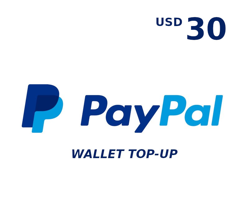 PayPal Wallet 30 USD Top Up