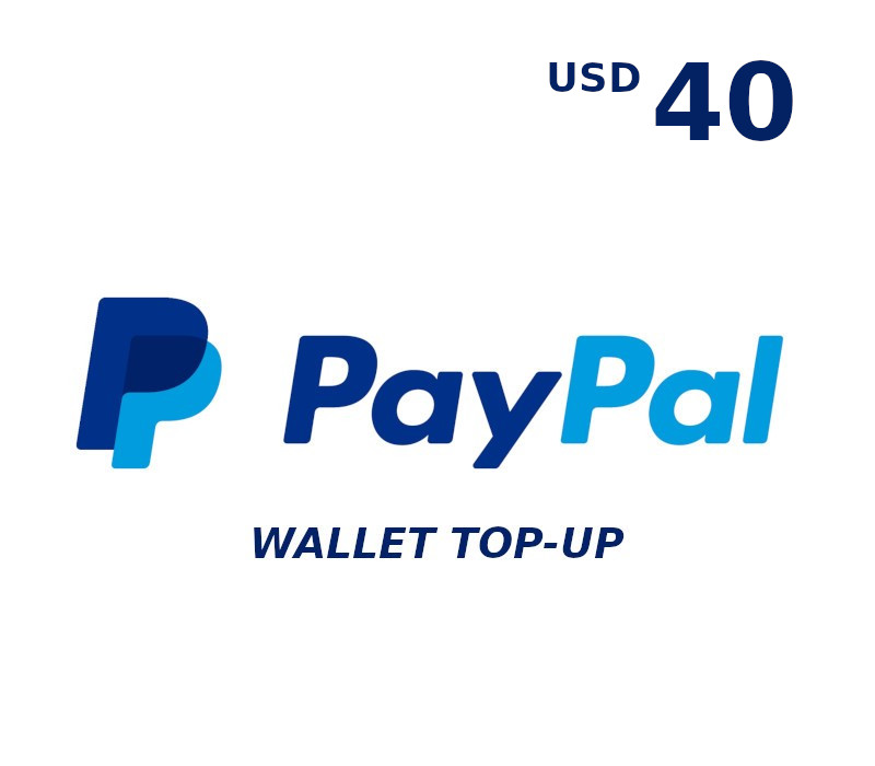 

PayPal Wallet 40 USD Top Up