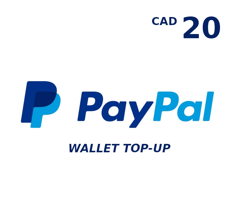 

PayPal Wallet 20 CAD Top Up CA