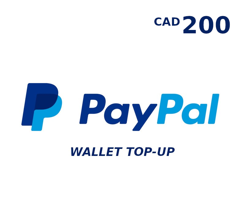 

PayPal Wallet 200 CAD Top Up CA