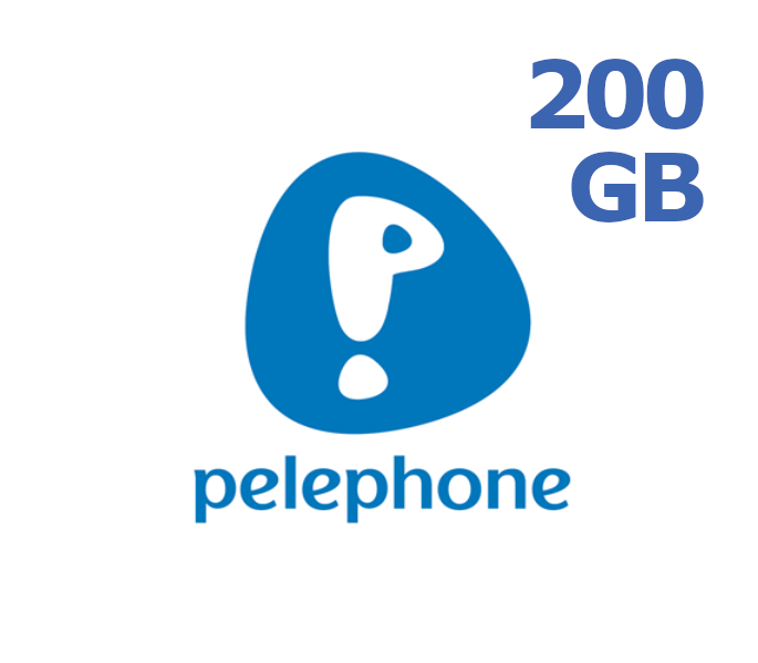 

Pelephone 200 GB Data Mobile Top-up IL