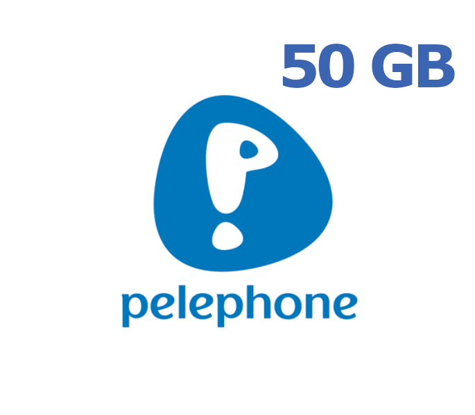 Pelephone 50 GB Data Mobile Top-up IL