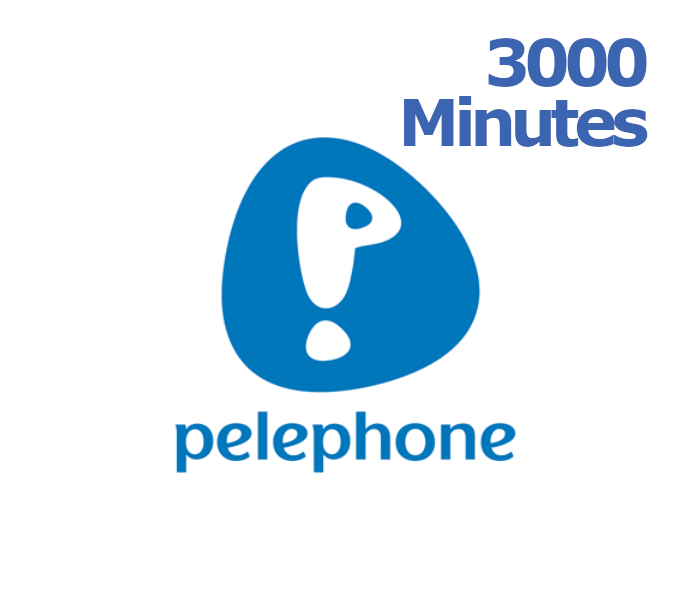 

Pelephone 3000 Minutes Talktime Mobile Top-up IL