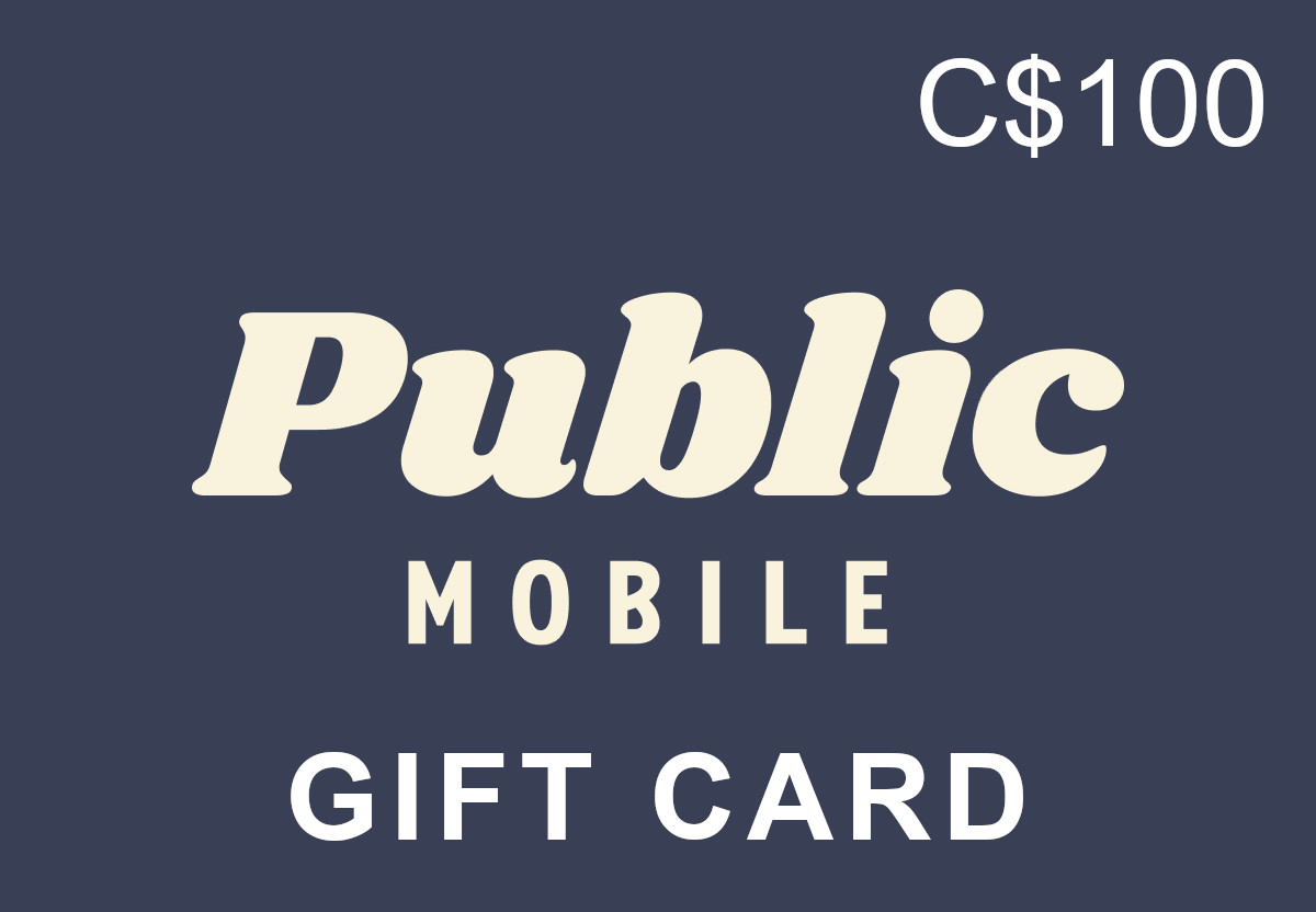Public Mobile PIN C$100 Gift Card CA