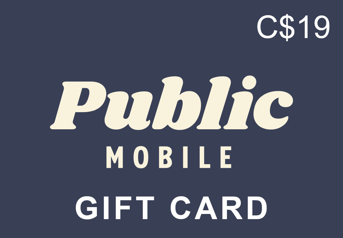 Public Mobile PIN C$19 Gift Card CA
